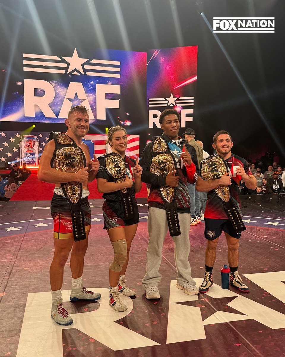 What a weekend! RAF02 was 🔥🔥

Catch all the <a href="/RAFWrestlingUSA/">Real American Freestyle</a> matches on Fox Nation: bit.ly/45LWuRQ