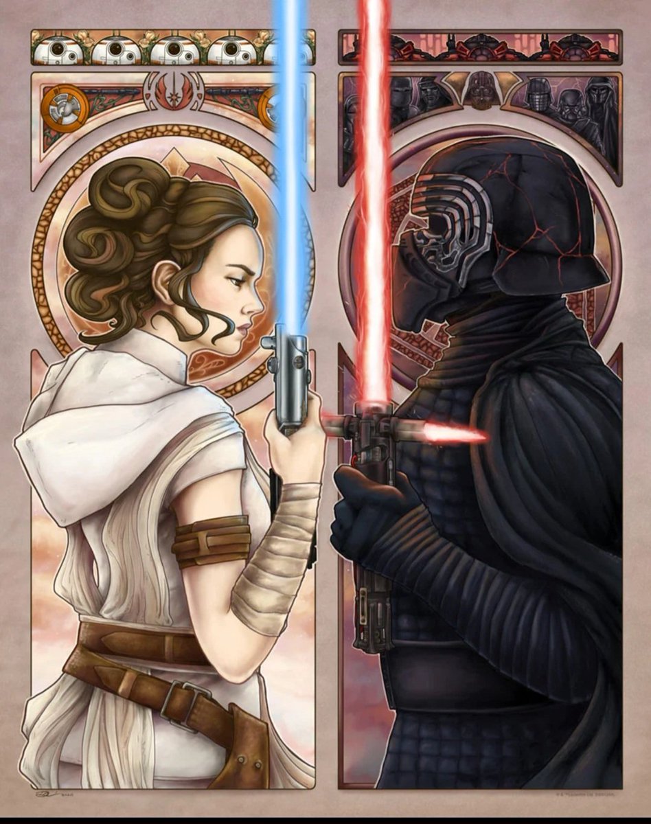 Official art sold in Star Wars Celebration , approved Reylo romance as canon Soulmate Dyad Ship  #theHuntForBenSolo