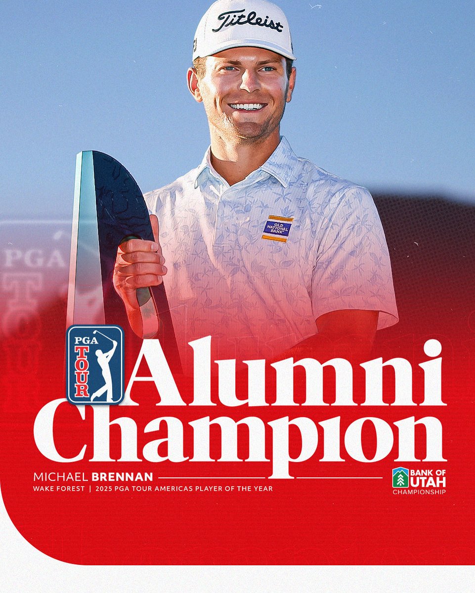 PGATOURAmericas's tweet image. He has arrived.

Michael Brennan is a @PGATOUR champion 🏆