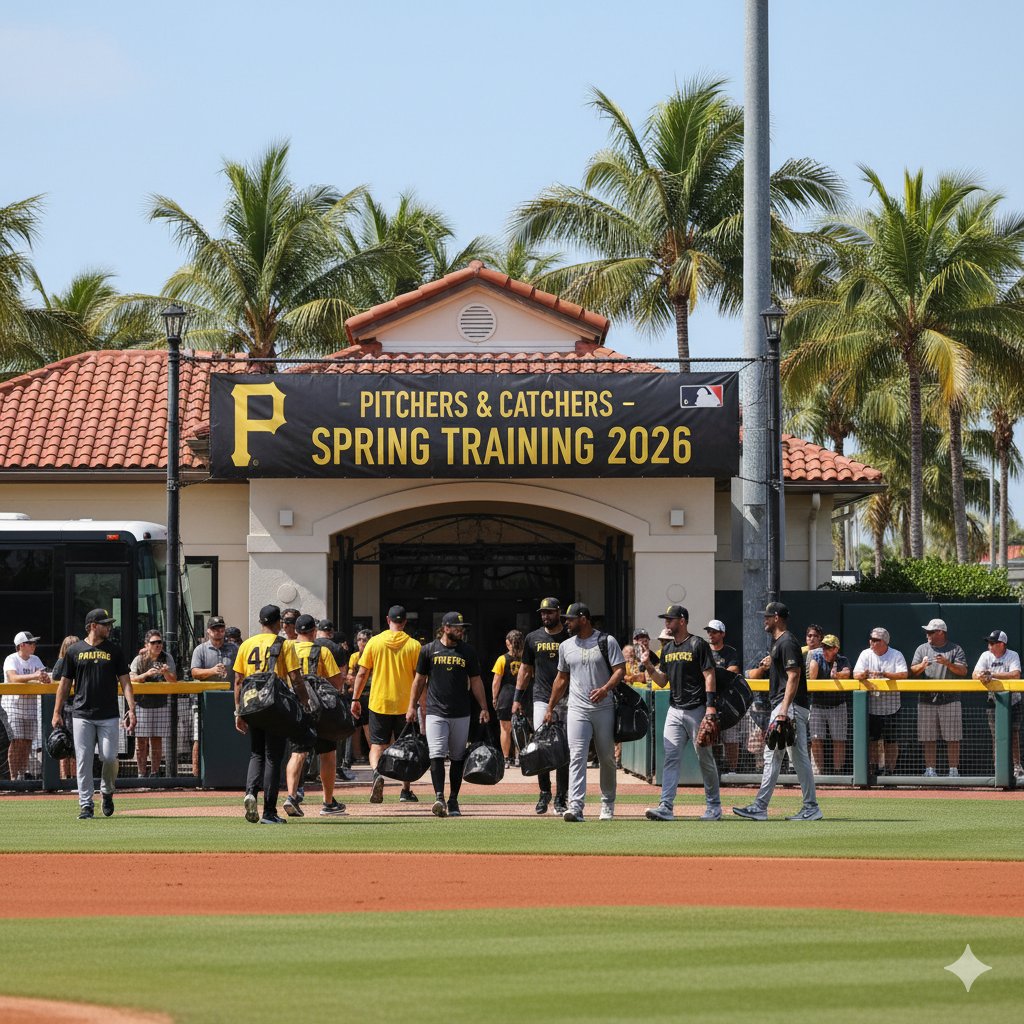 TheBuccosFan's tweet image. Hey, @ClintHurdle13! Just 107 days until @Pirates Pitchers &amp;amp; Catchers report to Bradenton, Florida for #SpringTraining 2026. Better add some good bats by then, GMBC!💪#LetsGoBucs ☠️⚾️