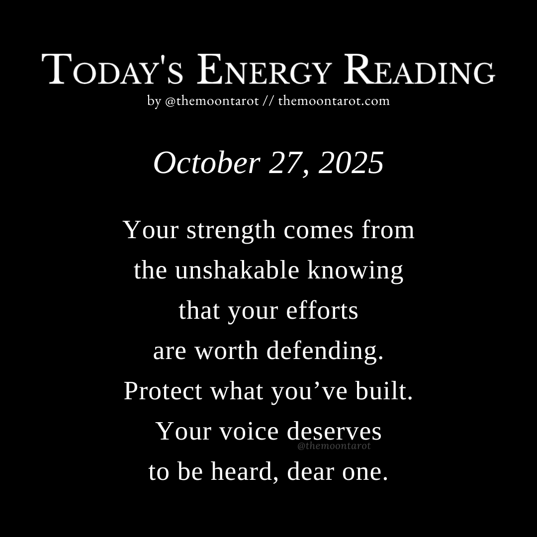 themoontarot_'s tweet photo. Today's Energy Reading: October 27, 2025 https://t.co/1sH36I5VCu