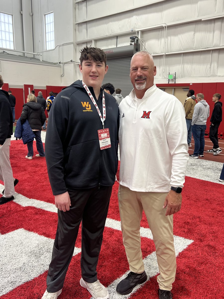 I had a great time at <a href="/MiamiOHFootball/">Miami Football</a> this Saturday! I loved getting to talk to <a href="/Coachjpatton/">James Patton</a> and others! Thank you for the invite!

<a href="/nalexanderWJHS/">Coach Alexander</a> <a href="/DrewTurner57/">Drew Turner</a> <a href="/WalshJesuitFB/">Walsh Jesuit Football</a> <a href="/DaleRodick/">Dale Rodick II</a> <a href="/CoachChad_T3/">Coach Chad</a> <a href="/thelinemanlab/">The Lineman Lab™️</a>
