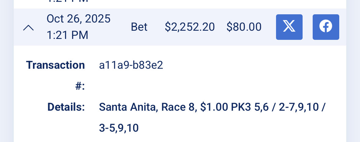 Now I wish HPI made me bet this for the $3 min the way they are supposed to! 😂