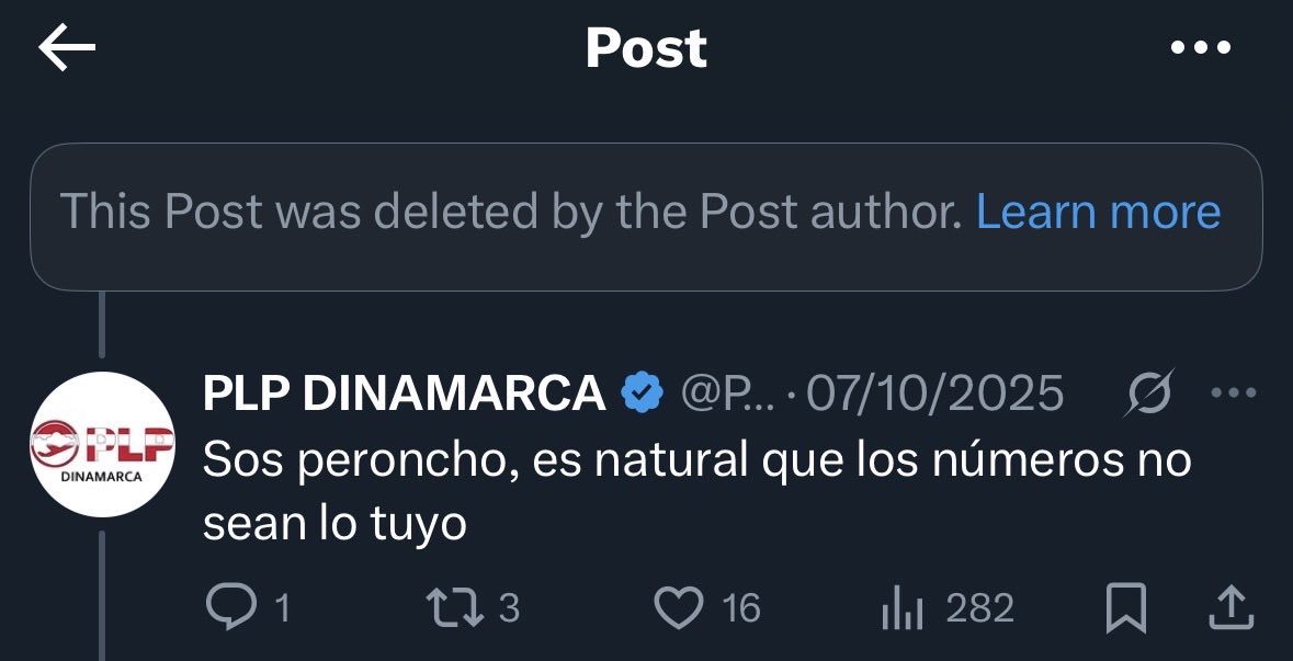 Qué rápidos son para borrar.

El boludo de <a href="/NicoWhite81/">Nicolás</a> decía hace dos semanas que LLA perdía por 15%.