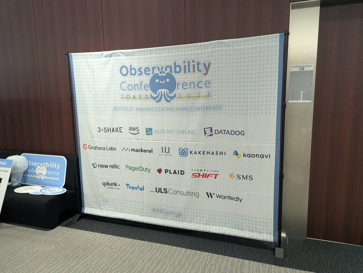 eyes_beam's tweet image. 着席
開場 | Observability Conference Tokyo 2025 o11ycon.jp/sessions/9b978… #o11yconjp