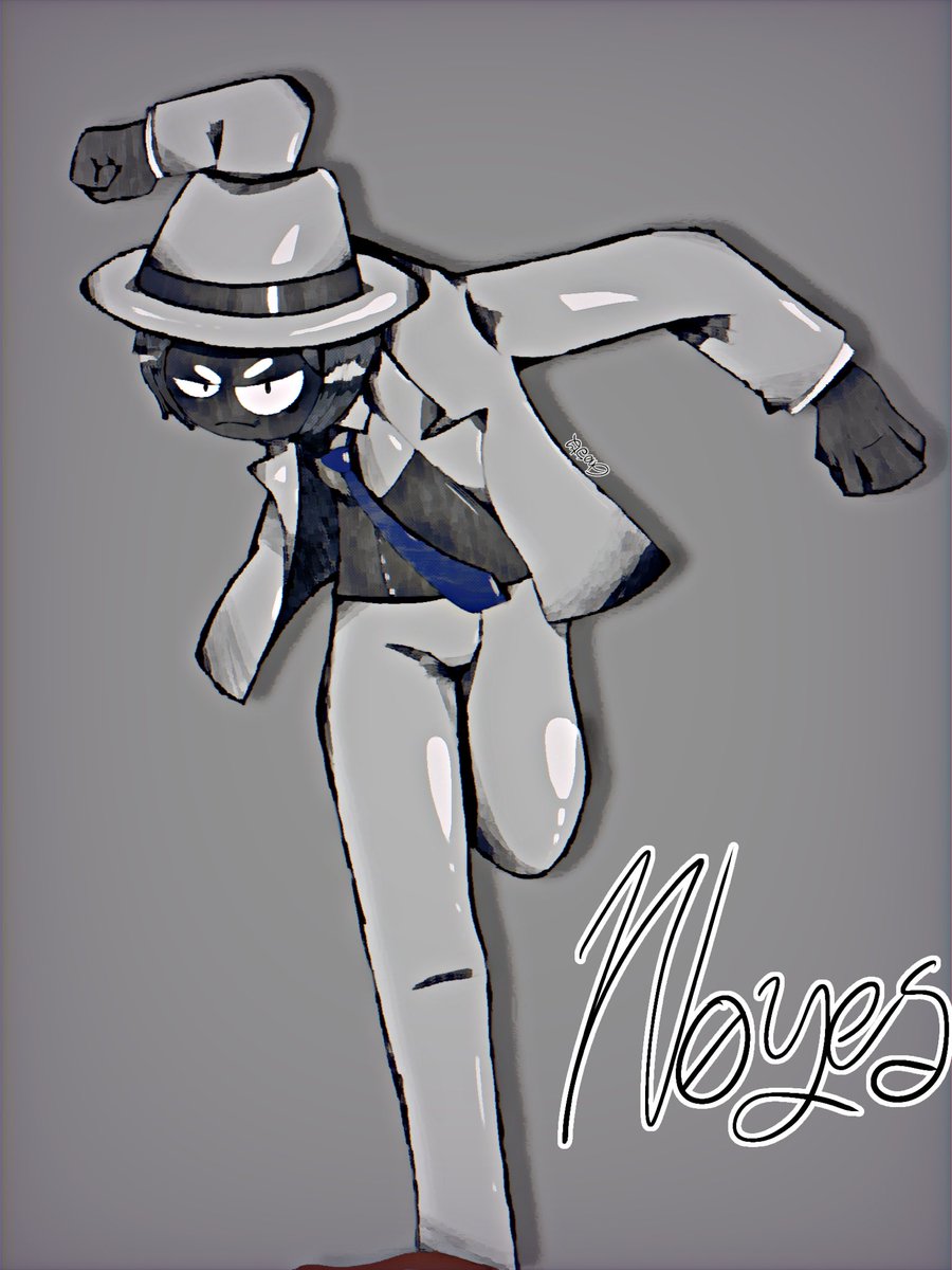 This drawing is for an animator whom I admire very much. 

<a href="/YesnoExist/">Noyes</a>