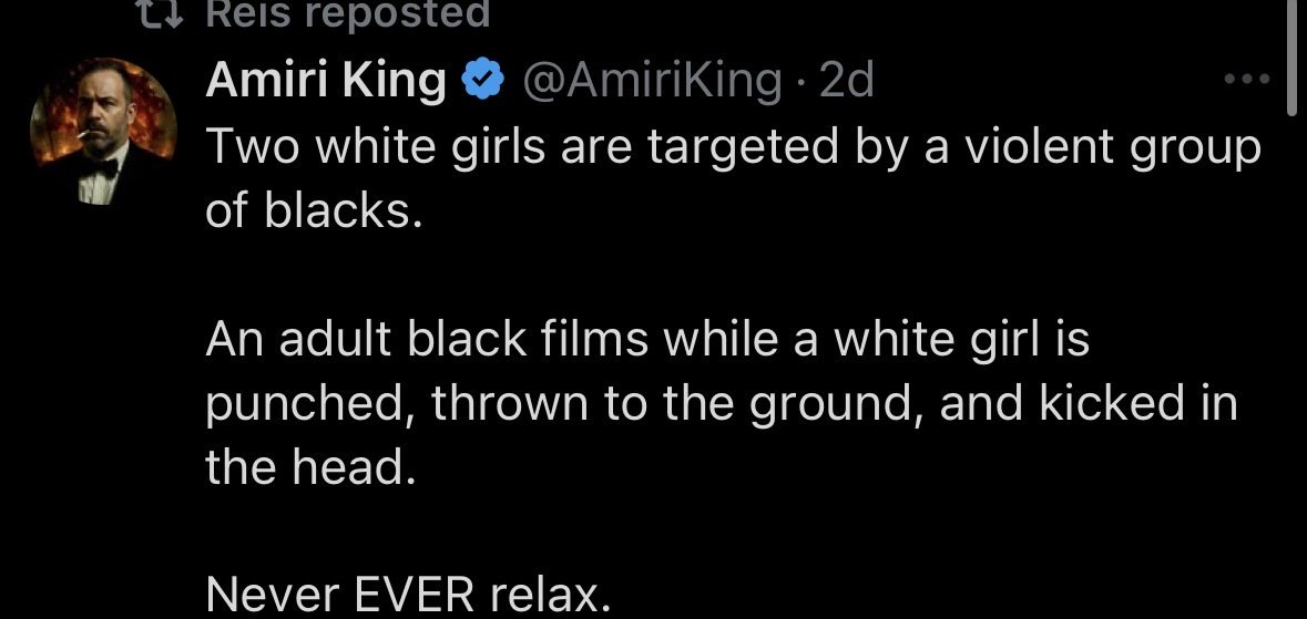 TSurfed's tweet photo. @Reis_Diggerboy This is what separates me from you. I don’t buy into racist bullshit, you do. https://t.co/SKZxzCtfT6