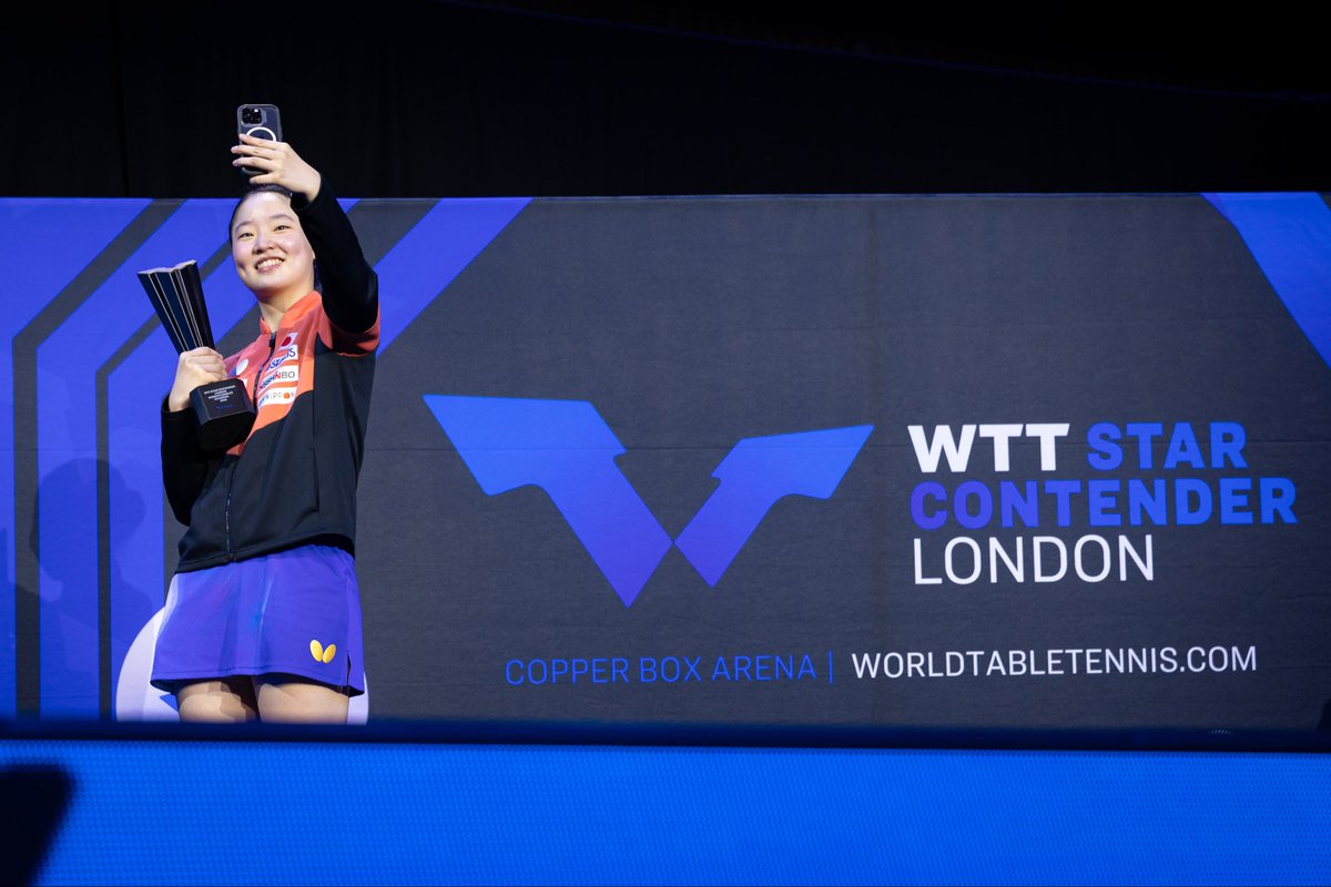harimotomiwa's tweet image. WTTスターコンテンダーロンドン🇬🇧
優勝することができました！

お父さんありがとうございました🙇‍♀️
この後の2大会も頑張ります💪