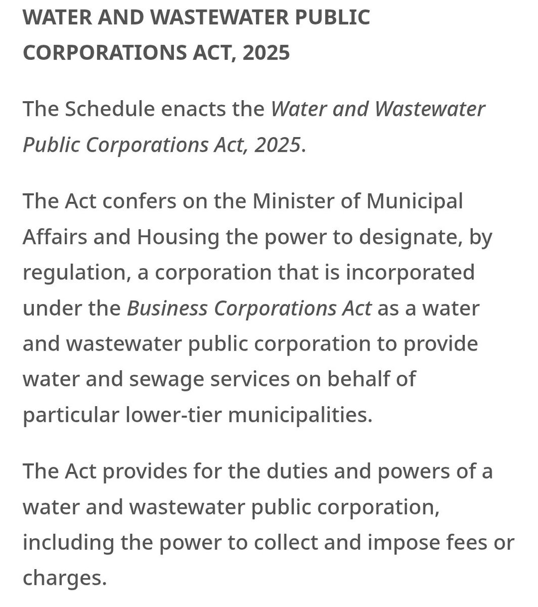 Why is no one talking about how Doug Ford is trying to privatize water and sewage? #ontario #onpoli #dougford #frankdomenic🍁