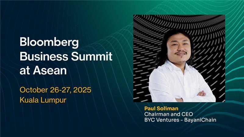 BayaniChain CEO Paul Soliman joins the <a href="/BloombergLive/">Bloomberg Live</a> ASEAN Business Summit 2025 later today in Kuala Lumpur. #BBGAsean