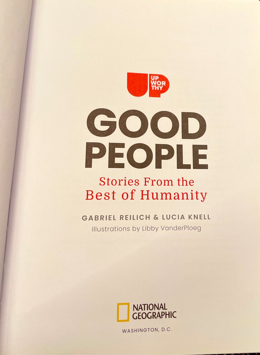 HeyPaOne's tweet image. New day, new stories 

Diving into NOR THY GOOD PEOPLE
tales from the best of humanity. 

Illustrated beautifully by Libby VanderPloeg. #BookTime #NationalGeographic #DailyRead

@GabrielReilich &amp;amp; @LuciaKnell — stories from the best of humanity
