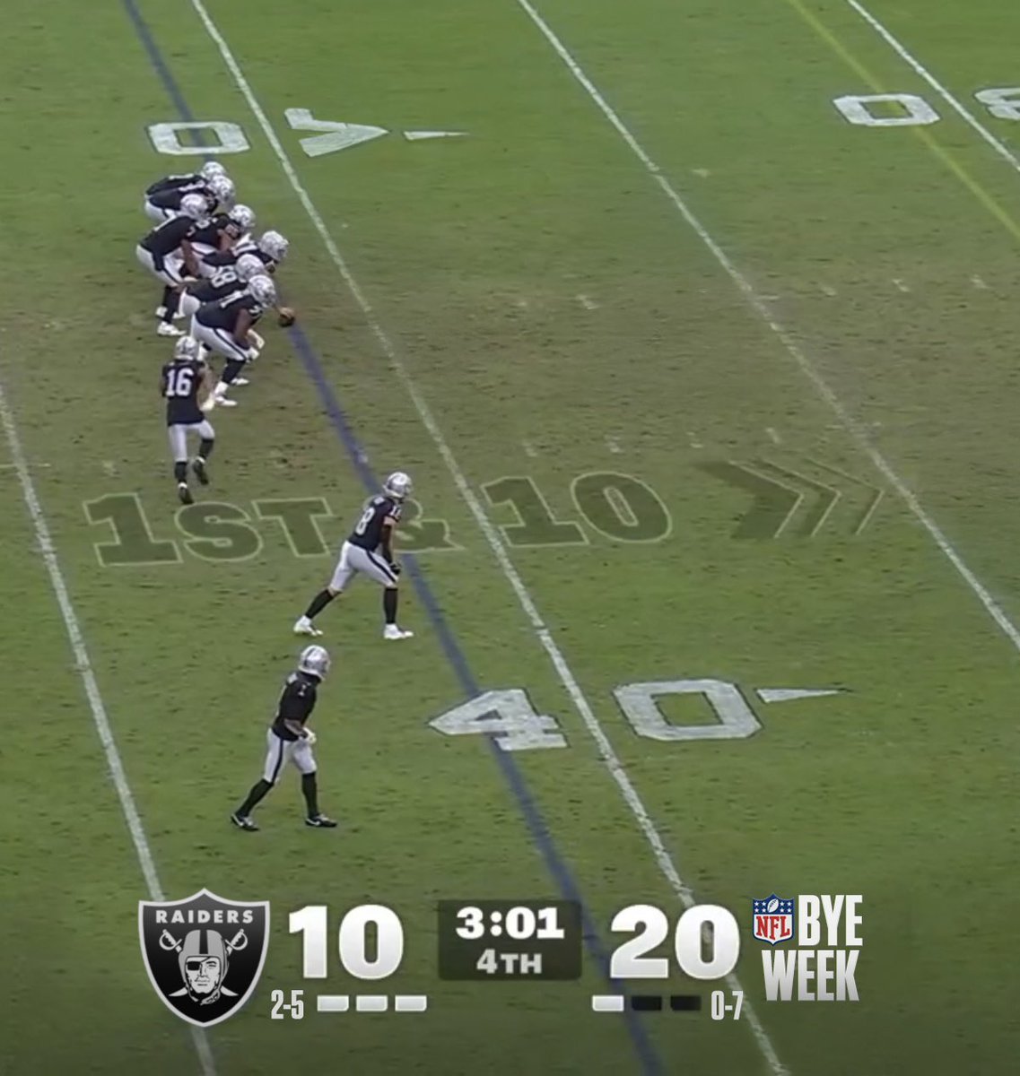 The Las Vegas Raiders are currently in danger of dropping another