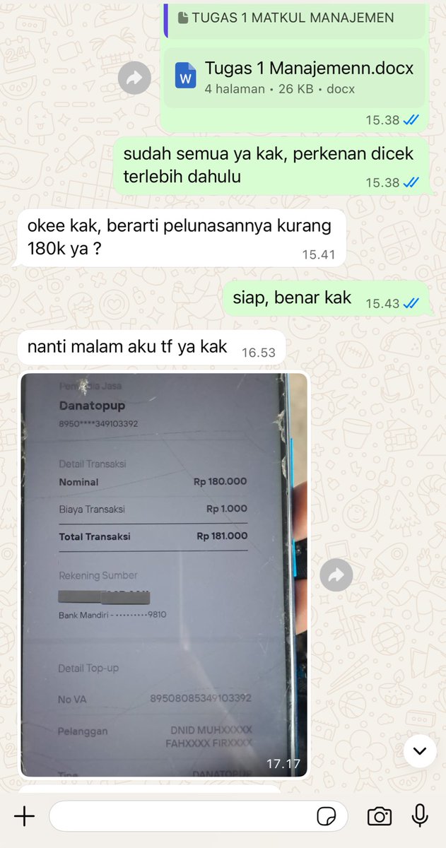 dearmytask's tweet photo. #TestiDearMyTask

Diskusi Sesi 3 udah kelar minggu kemaren tapi tugas 1 masih dibuka, sini sini gak perlu repot, kita aja yg ngerjain , sesi 4 jga bisa ya ✨ klik https://t.co/0RJu3O53Ag ya kak 😇

👍 Pengerjaan Cepat
👍 Free Konsultasi
👍 Privacy terjamin

Klik link di bio ya 😊 https://t.co/kzzr9VZtIL
