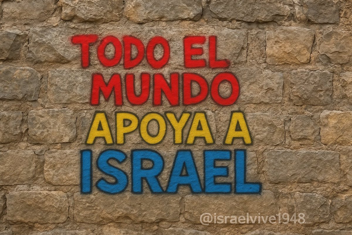 Hoy más que nunca rompamos el algoritmo de X , el mundo apoya israel ,,si estás de acuerdo vale un ❤️