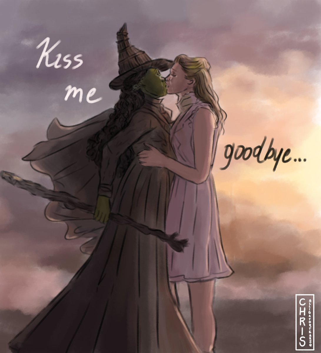 💚 Day 26: Kiss me goodbye 🩷

This scene would be even more perfect like this... 🥹

#Gelphietober #Wicked #Gelphie