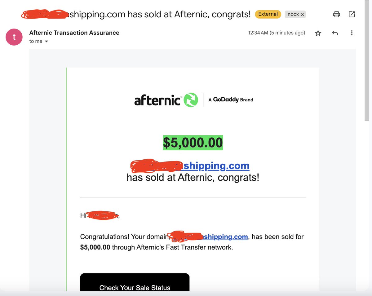 KenLin1985's tweet image. The situation I feared the most has happened… The domain was sold. But what’s really strange is that the domain hasn’t been in my account for a long time, yet somehow the Fast Transfer was triggered, causing it to be transferred directly from the current owner to the buyer. I’ve…