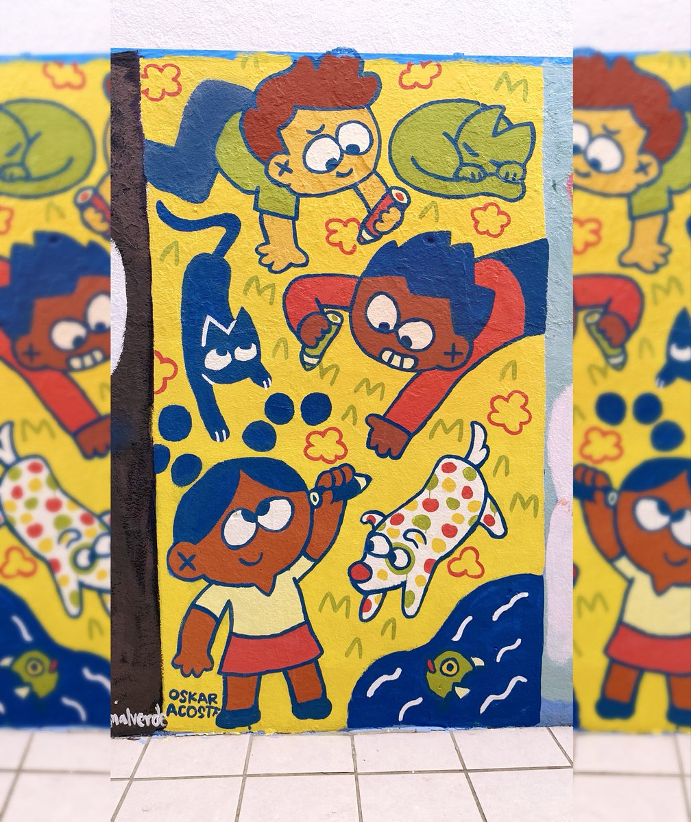 oskardraws's tweet photo. painted my first mural this weekend! 🖍️ https://t.co/Td8mkTMAtR