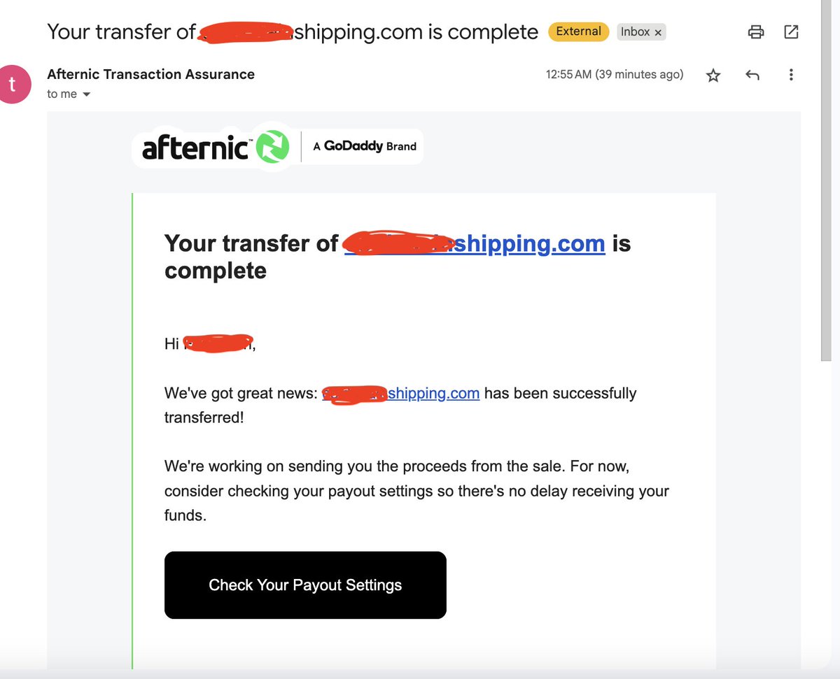 KenLin1985's tweet image. The situation I feared the most has happened… The domain was sold. But what’s really strange is that the domain hasn’t been in my account for a long time, yet somehow the Fast Transfer was triggered, causing it to be transferred directly from the current owner to the buyer. I’ve…