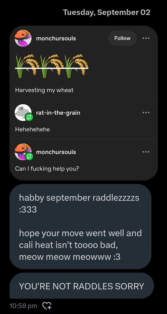 Well while I'm here I'm just gonna post a struggle tweet XD

This was DM'd to be by a runner on accident a while ago
