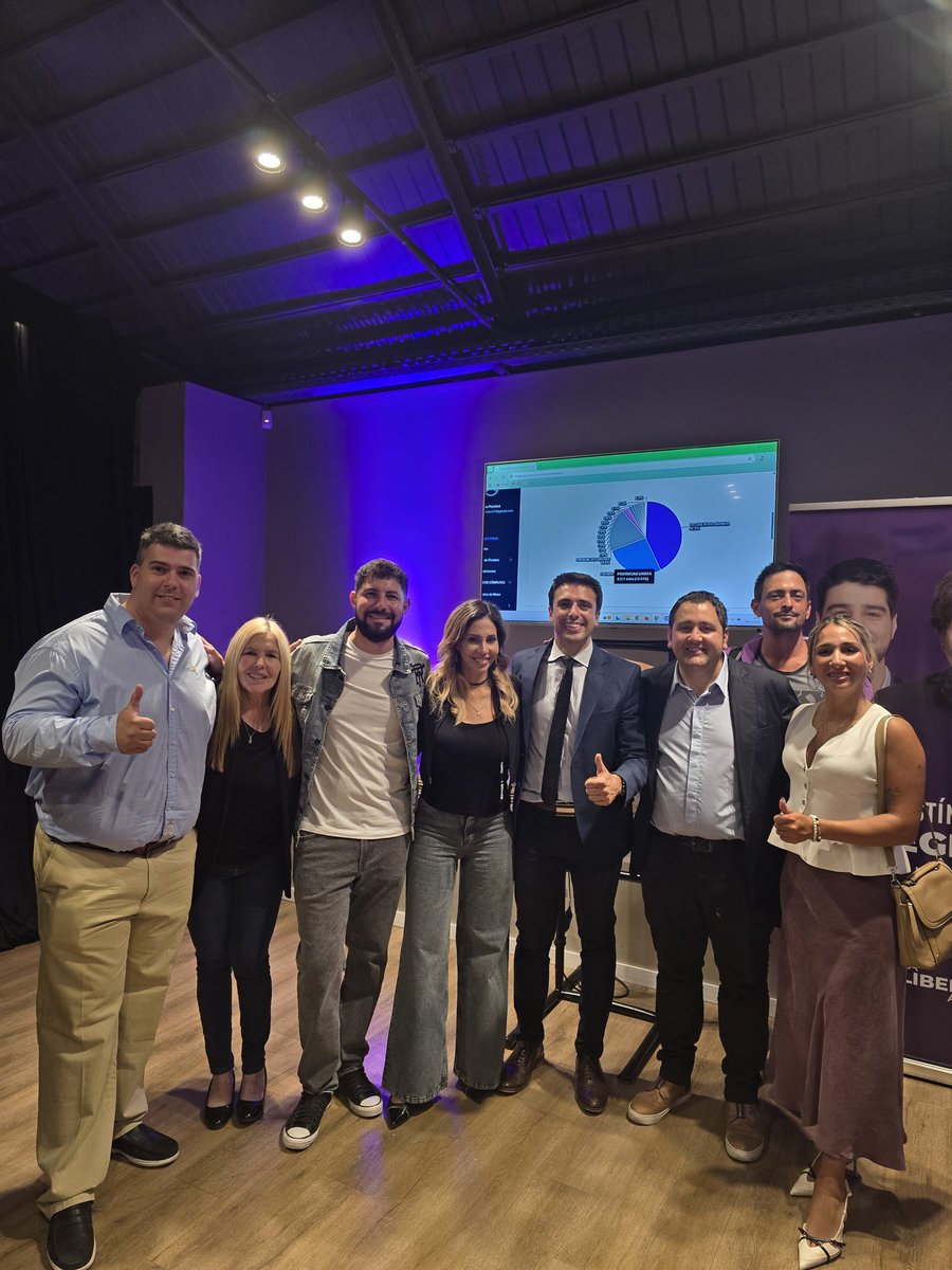 Con el flamante Diputado electo <a href="/apellegrini2000/">Agustin Pellegrini</a> junto a la mejor Diputada del pais y futura Gobernadora <a href="/romidiezok/">Romina Diez</a> y el futuro Intendente de ROSARIO <a href="/JAleart/">Juan Pedro Aleart</a> 

🟣🟣LA LIBERTAD ARRASA EN ROSARIO Y EN SANTA FE 🟣🟣

<a href="/Lio_Aff/">Leonela Affranchino</a> 
<a href="/EnzoBastianell5/">Enzo Bastianelli</a>