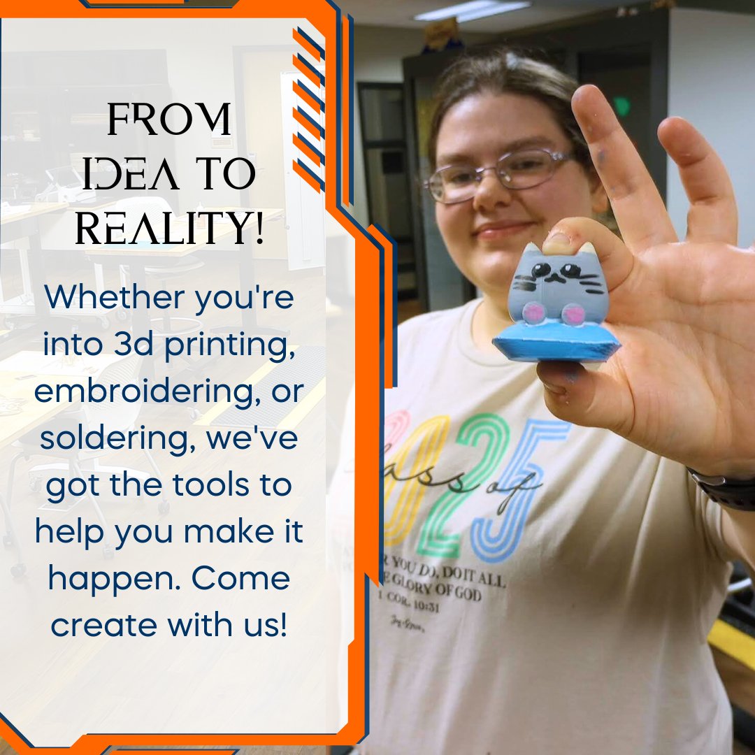 MCC_Lib's tweet image. 𝐂𝐫𝐞𝐚𝐭𝐢𝐯𝐢𝐭𝐲 𝐚𝐧𝐝 𝐢𝐧𝐧𝐨𝐯𝐚𝐭𝐢𝐨𝐧 𝐚𝐫𝐞 𝐭𝐡𝐫𝐢𝐯𝐢𝐧𝐠 𝐢𝐧 𝐭𝐡𝐞 𝐌𝐚𝐤𝐞𝐫𝐬𝐩𝐚𝐜𝐞! 𝐂𝐨𝐦𝐞 𝐜𝐫𝐞𝐚𝐭𝐞 𝐰𝐢𝐭𝐡 𝐮𝐬!
LTC room 228
#StudentInnovation #McLennanCommunityCollege #MCCLibWaco #MCCLearningCommons #CreativeMCC #Makerspace