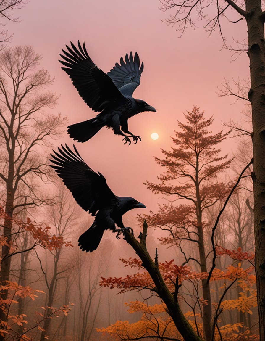 VintageVibesArt's tweet image. Pink Autumn Woods

#autumn #woods #forest #ravens #birds #animalart #trees #branches #leaves #fall #digitalart #digitalartists #VintageVibesArt #landscape #nature
