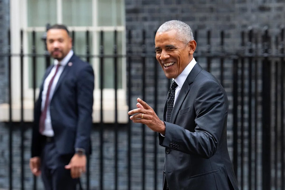 Gain of Fauci (@dschlopesisback) on Twitter photo Why has Obama went to London THREE TIMES in the past month?  
What is he actually doing there? Why has Obama went to London THREE TIMES in the past month?  
What is he actually doing there?