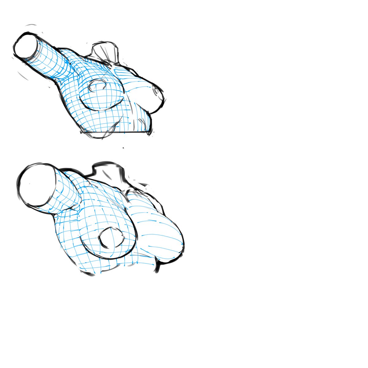 teamDiaverik's tweet image. I think it’s easier to see the surface with some lines to imply volume, no? (armpit guide, preview 12)