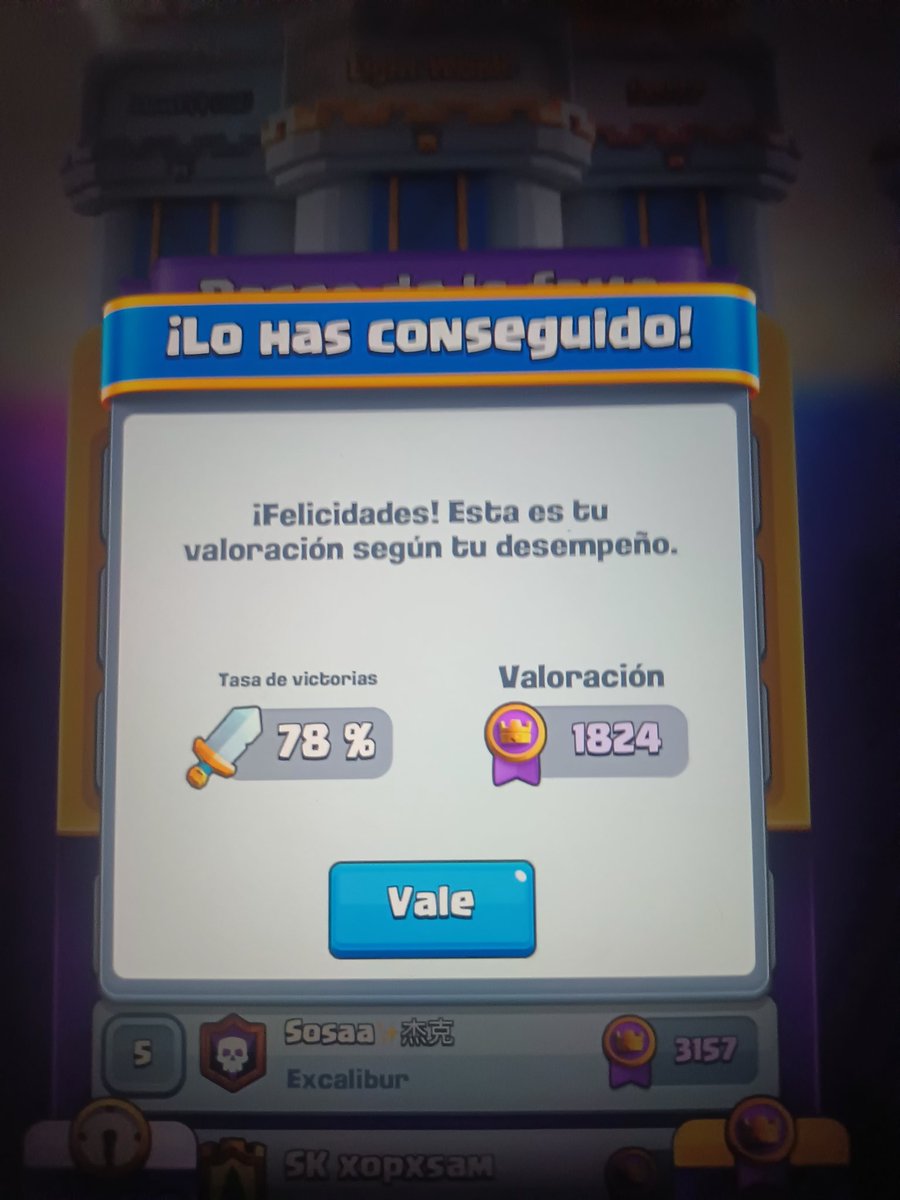 Joseantoni36367's tweet image. Por fin llegue a campeones definitivos por segunda vez con mi waifu la bandida líder usando el mazo el creador de contenido favorito kanariooo y también resuelta que el también es fan de la hermosa bandida líder que orgullo siento.
#BossBandit
#ClashRoyale 
#royaleapi
@KaNaRiOoo