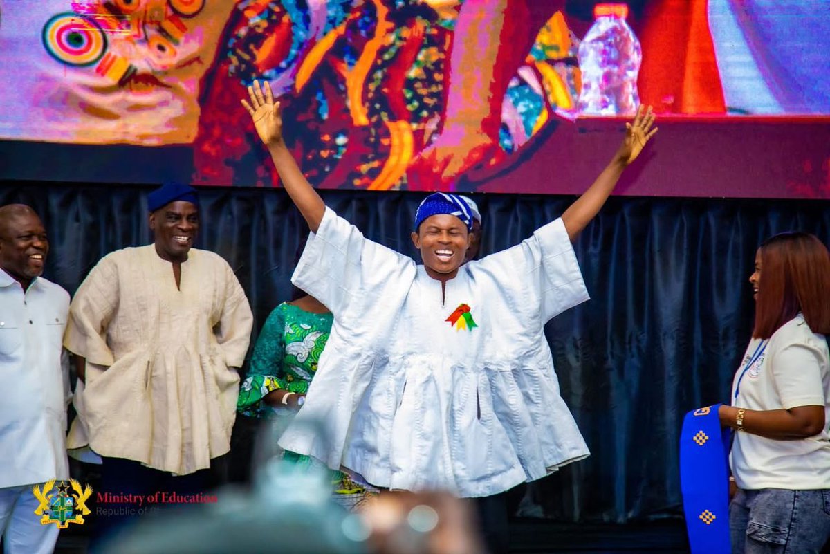 TiimobW's tweet photo. To the Glory of God, I was honoured to be named Ghana’s Most Outstanding Teacher 2025.
Grateful to Dr. Addai-Poku (Registrar NTC) and his diligent team, Minister of Education, Hon. Haruna Iddrisu, GES Director General Prof. Kofi Davis, all stakeholders for this honour. https://t.co/8578ihzJIW