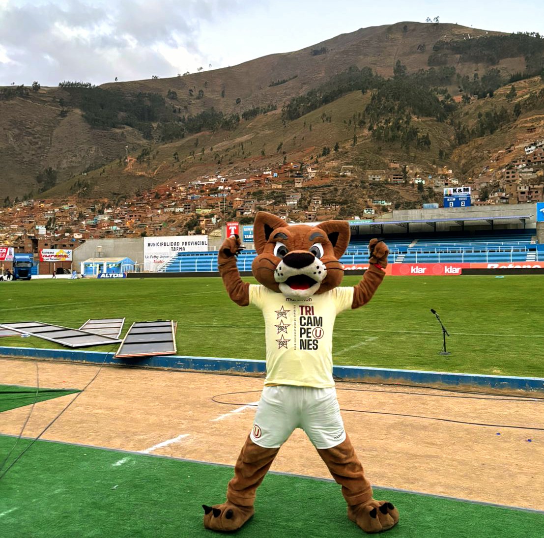 A falta de oxígeno hoy sobró Garra, en la cancha, en la tribuna, en los camerinos, en las calles de Tarma!
Abrazo por el TRI, Planeta Crema.
Nos vemos en 2 semanas para celebrar juntos en casa.
Domingo, 26 de octubre, 2025
Tarma
"U" 2-ADT 1
Y Dale "U" hasta el fin de los tiempos!
