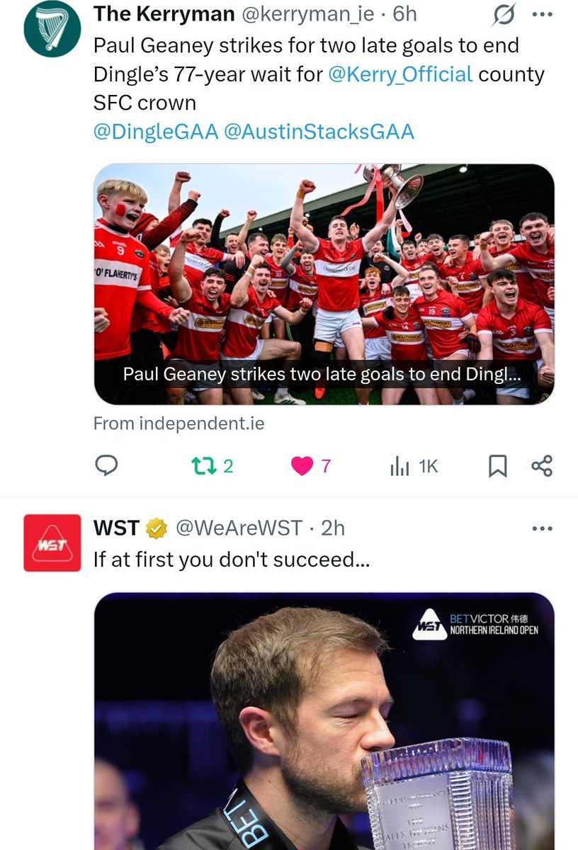 Paul Geaney's Bar & Restaurant (@geaneysbar) on Twitter photo Sport. Sport.