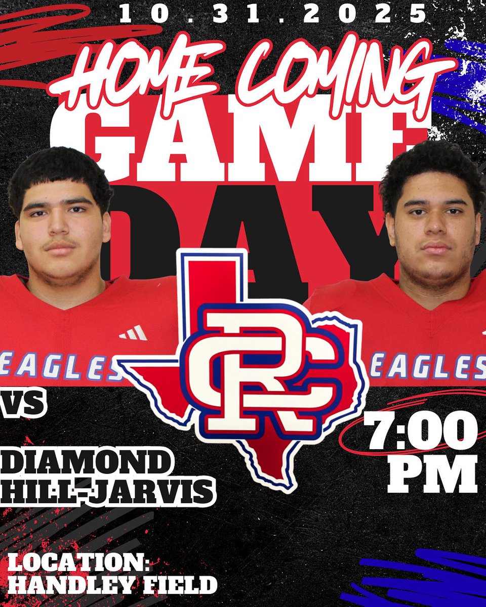🦅🏈HOMECOMING🦅🏈
FRIDAY NIGHT LIGHTS

The Battle of the Eagles is HERE! 
Join us as we take on DHJ in an electric HOMECOMING Showdown under the lights!⚡️

🗓️Friday, 10/31/2025
🏟️Handley Field
⏰7:00 PM

<a href="/CRiversideHS/">Amon Carter-Riverside High School</a> <a href="/FWISDAthletics/">FWISD Athletics</a>