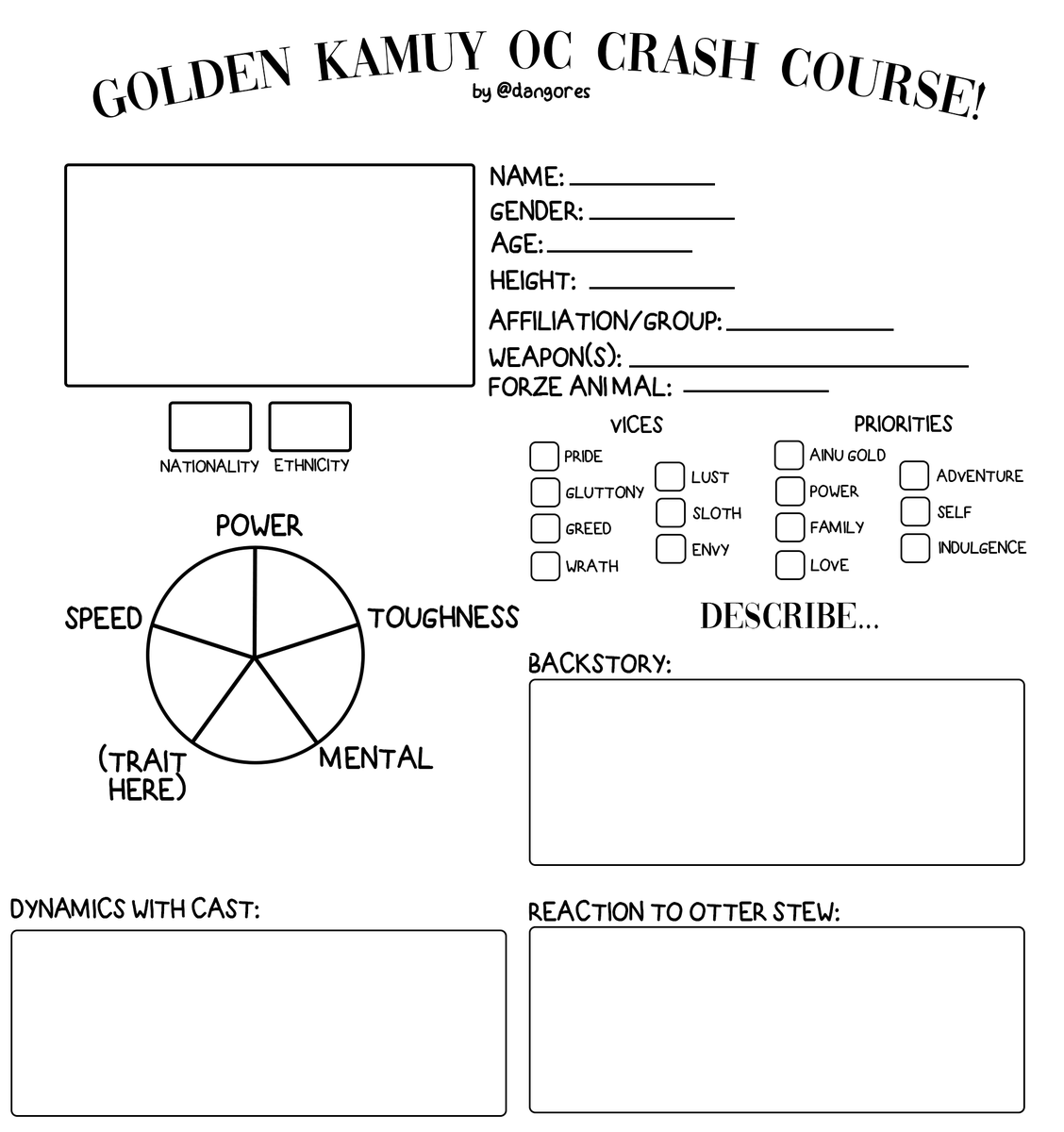 mosinkas's tweet photo. hi i made a gk oc template i'm holding you at gunpoint fill it out okay? okay https://t.co/2EPT5LdLfM