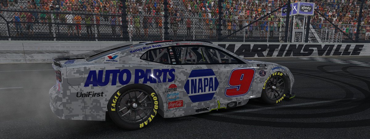 We visited the Paperclip of <a href="/MartinsvilleSwy/">Martinsville Speedway</a> in our <a href="/NASCAR/">NASCAR</a> Cup cars tonight for Race 2.

Taking the Race Win was Tennessee Driver <a href="/OliverCordell17/">Oliver Cordell</a> in his <a href="/NAPARacing/">NAPA Racing</a> <a href="/TeamChevy/">Chevrolet Racing</a>!

Congrats Ollie!🏁🏆

Thank you to <a href="/YouTube/">YouTube</a>'s Weldi!Weld for tonight's prize!
🙏💰💰💰🏁💰💰💰🙏