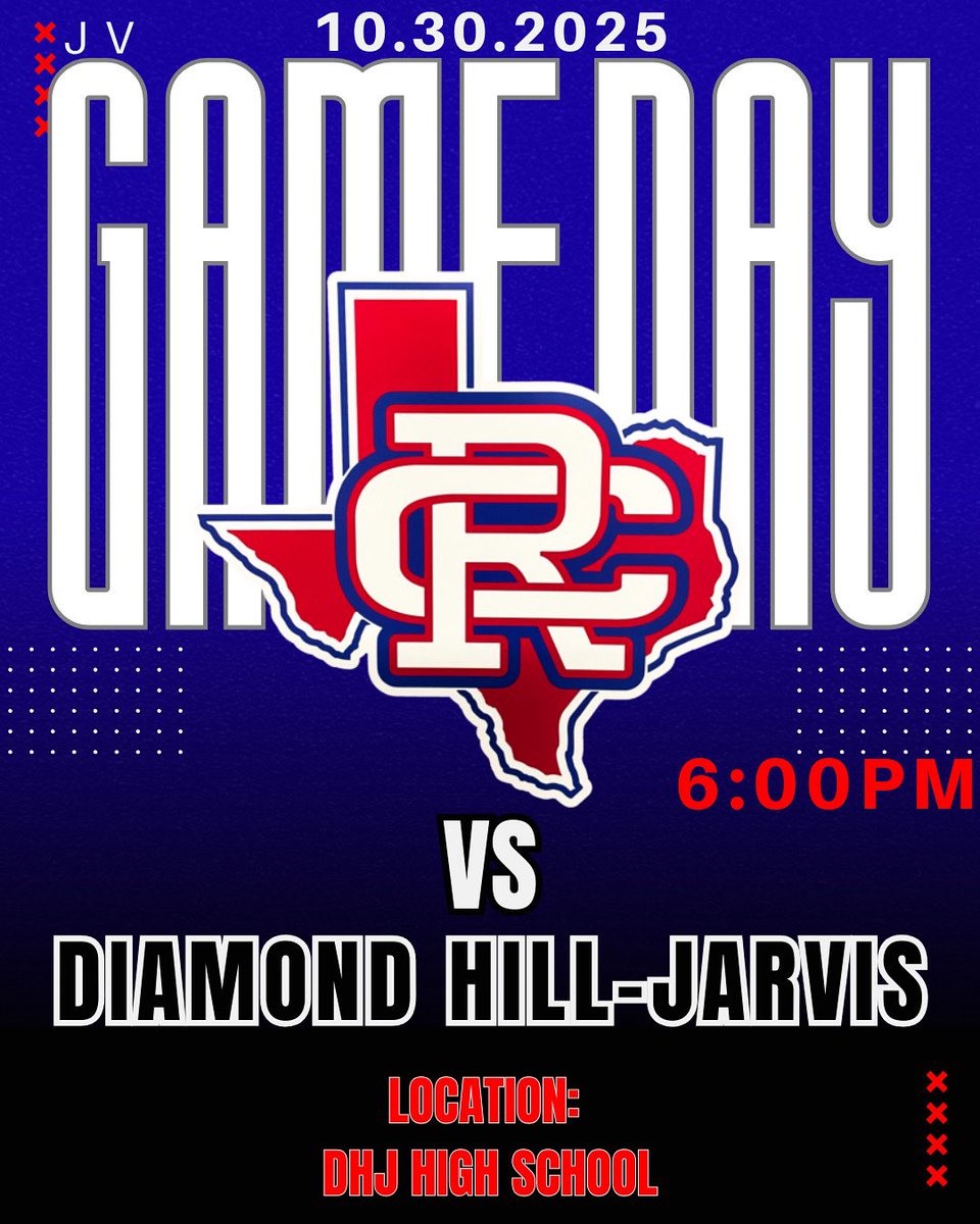 JV•GAMEDAY
Announcement 📢 

🆚DHJ
⏰6:00 PM
🏟️DHJ High School

Let’s Go! 
<a href="/CRiversideHS/">Amon Carter-Riverside High School</a> <a href="/FWISDAthletics/">FWISD Athletics</a>