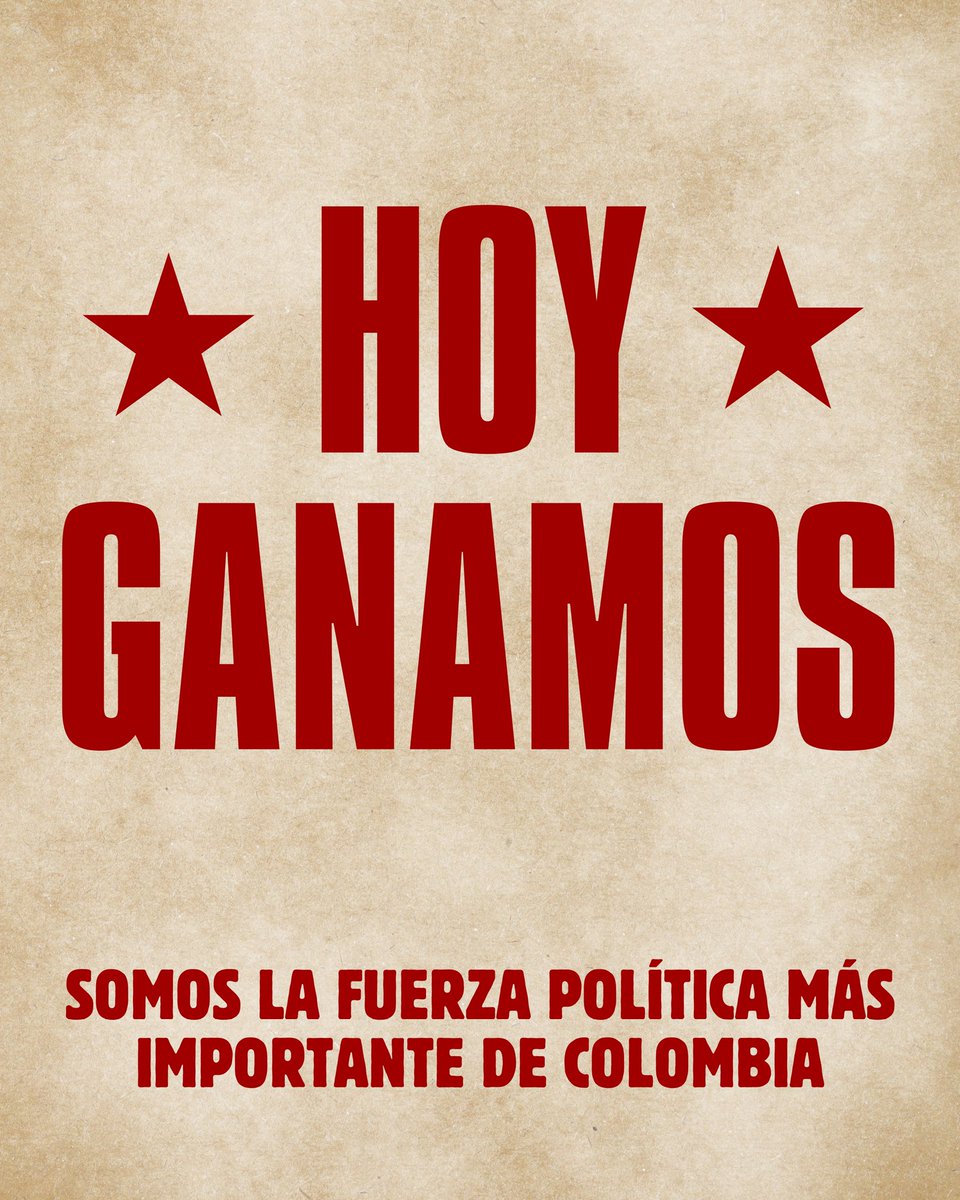 Con la Registraduría en contra, con solo 19 mil mesas, sin tarjetones y con filas de horas bajo el sol, sacamos más de 2.500.000 votos en nuestra consulta interna.

Hoy somos la fuerza política más importante del país.

HOY GANAMOS.