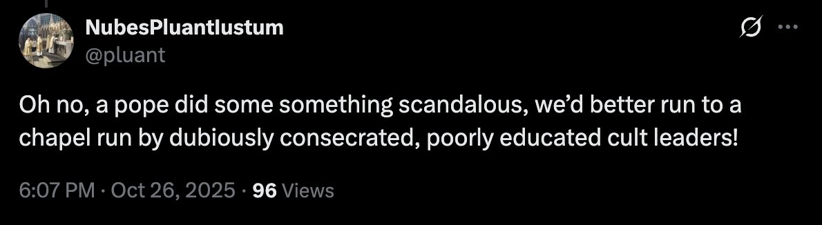 When you have to be an anon priest to say this, your sarcasm ironically fails.

The new rites have more cause to be dubious than the old. 

'Poorly educated' - what we suffer from Novus Ordo priests constantly.

'Cult leaders' - you mean 'popesplainers'?