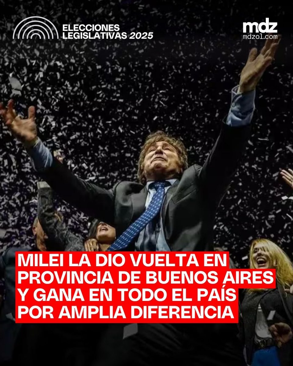 JohnGaltCL's tweet photo. Brutal lo de Milei en las  #Elecciones2025 
Me alegro por los amigos Argentinos, nosotros en diciembre tambien volveremos a recuperar la cordura. El socialismo del siglo XXI vive sus estertores. Volveran?..claro, para eso tenemos que estar SIEMPRE listos.

NO PASARAN! https://t.co/yLpFC4P94R