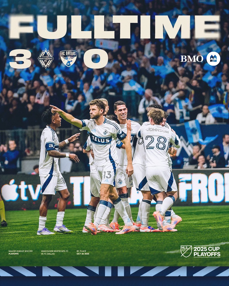 Job's not done. 😤

Next up, 'Caps travel down to Texas for Game 2 of the Round One, Best-of-Three Series in the #MLSCupPlayoffs! 🏟️

#VWFC x <a href="/BMO/">BMO</a>