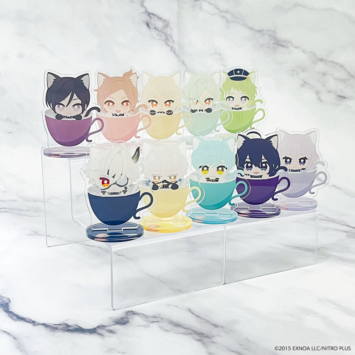 刀剣乱舞ONLINE「刀剣乱舞 刀猫男士」×コラボカフェ本舗
『刀猫Cafe』第四弾

【グッズ紹介🐾🐾】
🐱アクリルスタンド

刀猫男士たちがカップにすっぽり入った
可愛いイラストを使用したアクリルスタンド🌟
並べてもかわいい🐈

▼詳細
collabocafe-honpo.co.jp/event/tounyanc…

#とうらぶ #とうにゃん