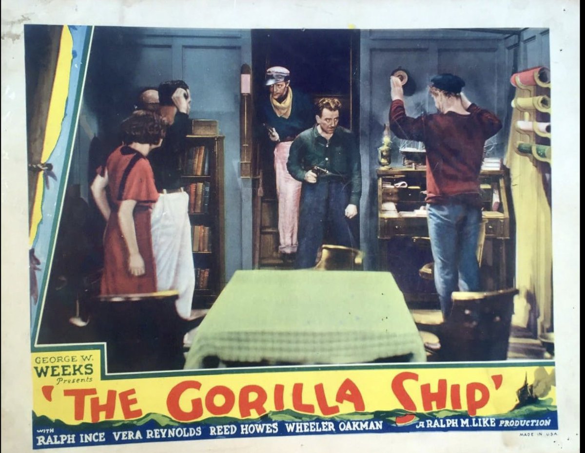 NY TV debut 11/10/50 at 11:15 pm on WOR's "Starlit Playhouse.'' Frank Strayer's Poverty Row adventure, retitled VENGEANCE RIDES THE SEA for TV, supported FOX's WHILE PARIS SLEEPS 7/20/32 at Harlem's  Roosevelt Theatre. youtube.com/watch?v=h7T1dx…