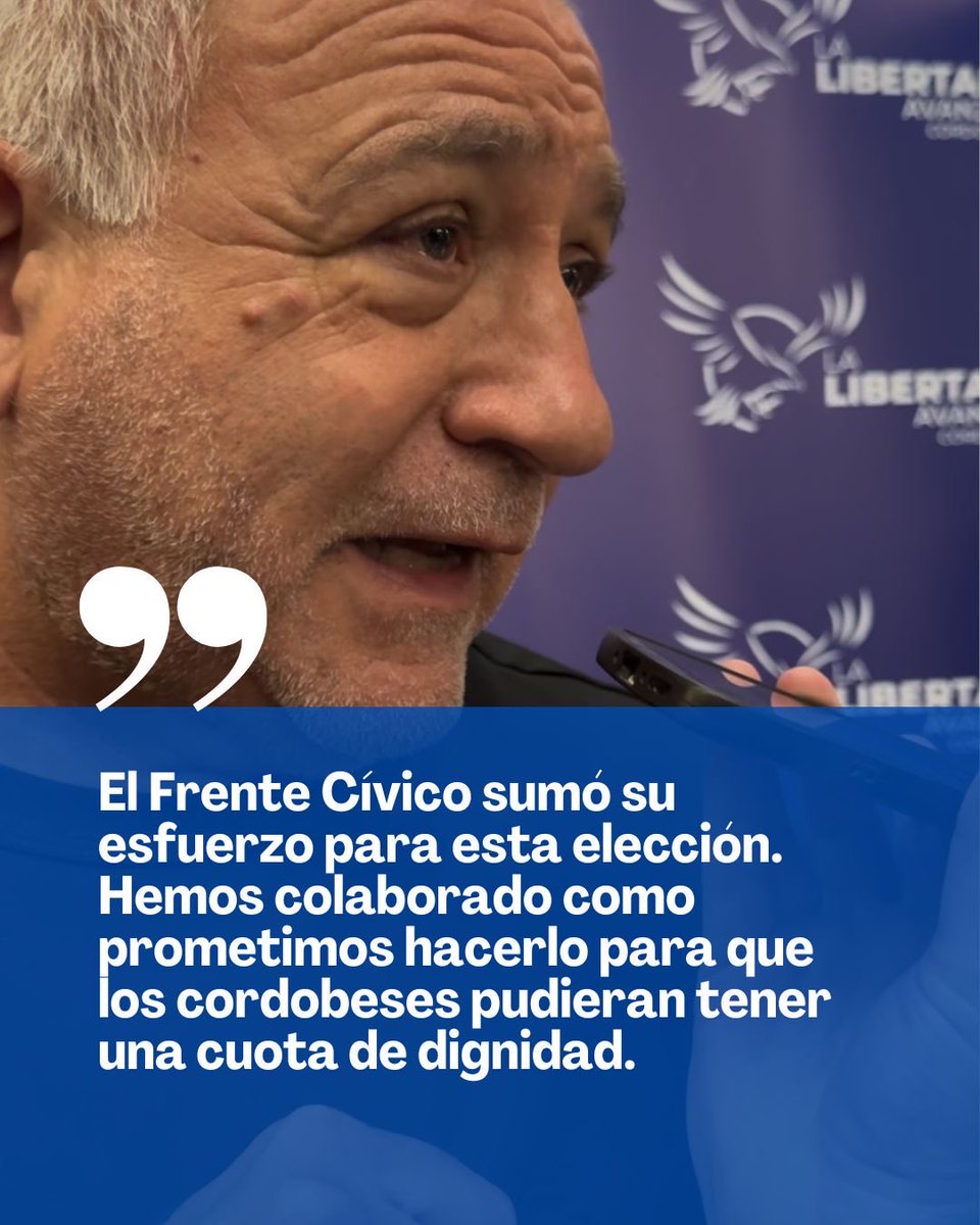 Gracias a todos los fiscales que cuidaron los votos de los cordobeses. Por su compromiso, por su tiempo y por garantizar que se respete la voluntad del pueblo.