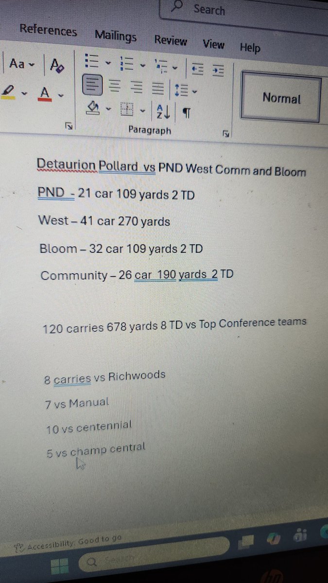 Detaurion Pollard has a case for conference offensive POY  and area player the year. Numbers would have been better if we let him play in blowouts. We save him for the best games and he ALWAYS delivered.