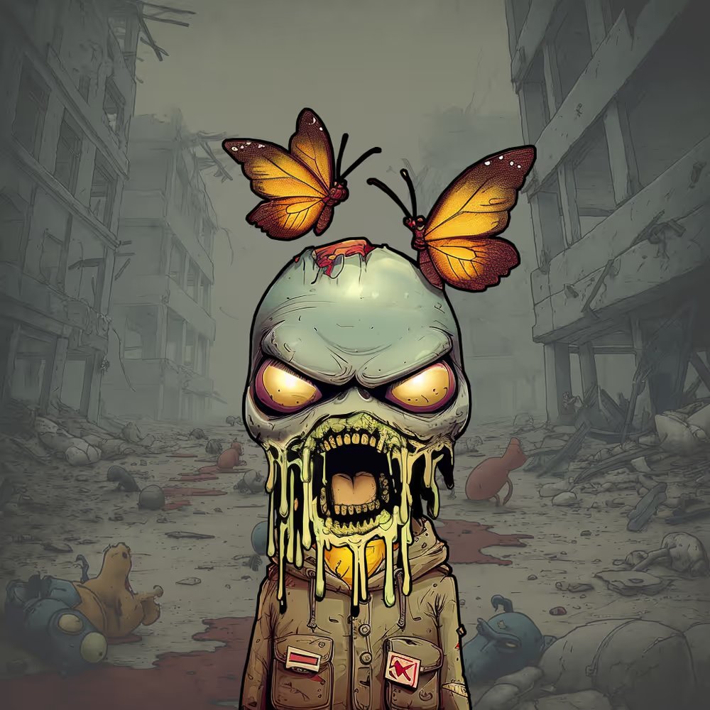 💀 Rotten 8315 seeks a new host.

This decayed soul, dripping with the last breath of a broken world, waits for someone twisted enough to claim it. Monarchs feed on what’s left of its thoughts.

Follow <a href="/rottenfrens/">rotten</a> 
Like and RT 
Drop your wallet
Tag your frens