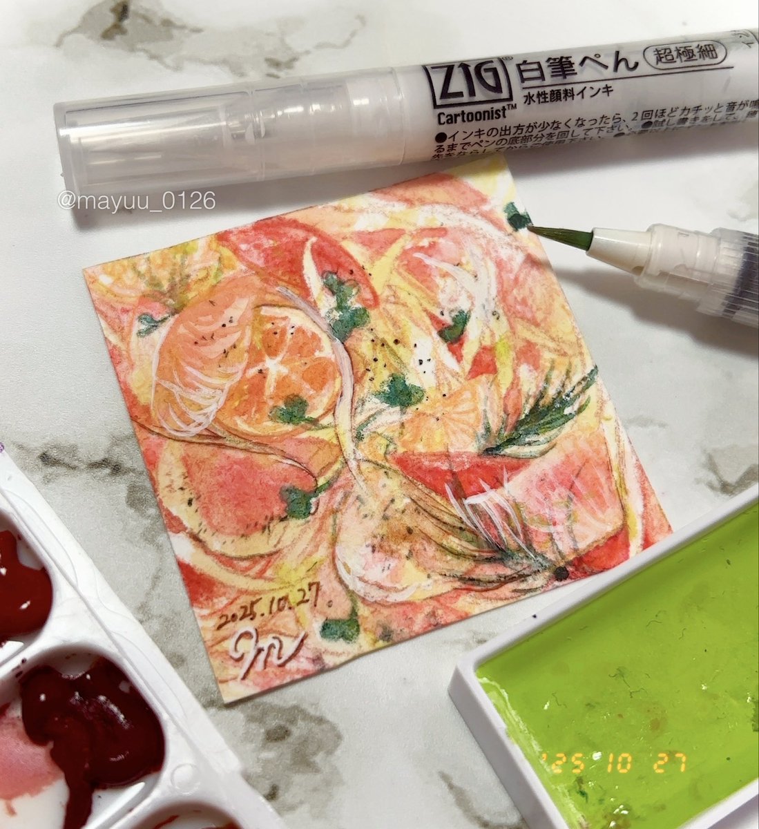 水彩画「一休み」 水彩画「一休み」 呉竹 BtoBオンライン注文サイト / ZIG