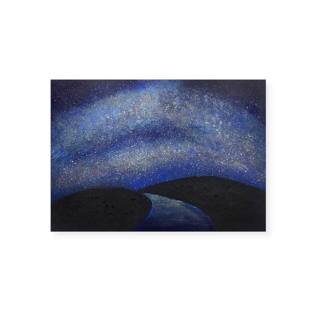 SALE!!! 原画『星と観覧車-藍色の夜。』 thisisgallery on X