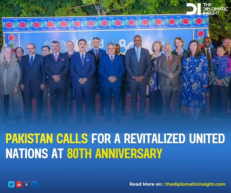 On Thursday, Pakistan’s Deputy Prime Minister and 
Foreign Minister, Ishaq Dar, participated in an event to 
mark the United Nations Day 2025; which is observed 
every year on October 24. This year marks the 80th 
anniversary of the founding of the UN.

thediplomaticinsight.com/pak-calls-for-…