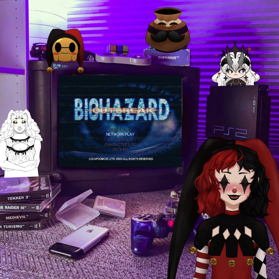 FREAZYPOP HALLOWEEN SPECIAL!

<a href="/BrdrlneNghtmre/">Noctyys</a> <a href="/amamorphose/">雨藻</a> <a href="/smashallpots/">smashallpots</a> and I are going BACK TO 2004 for a night of gaming. The trick or treaters are put to bed and it's time for something spooky! RESIDENT EVIL: OUTBREAK tomorrow October 27, 2025 10pm cst