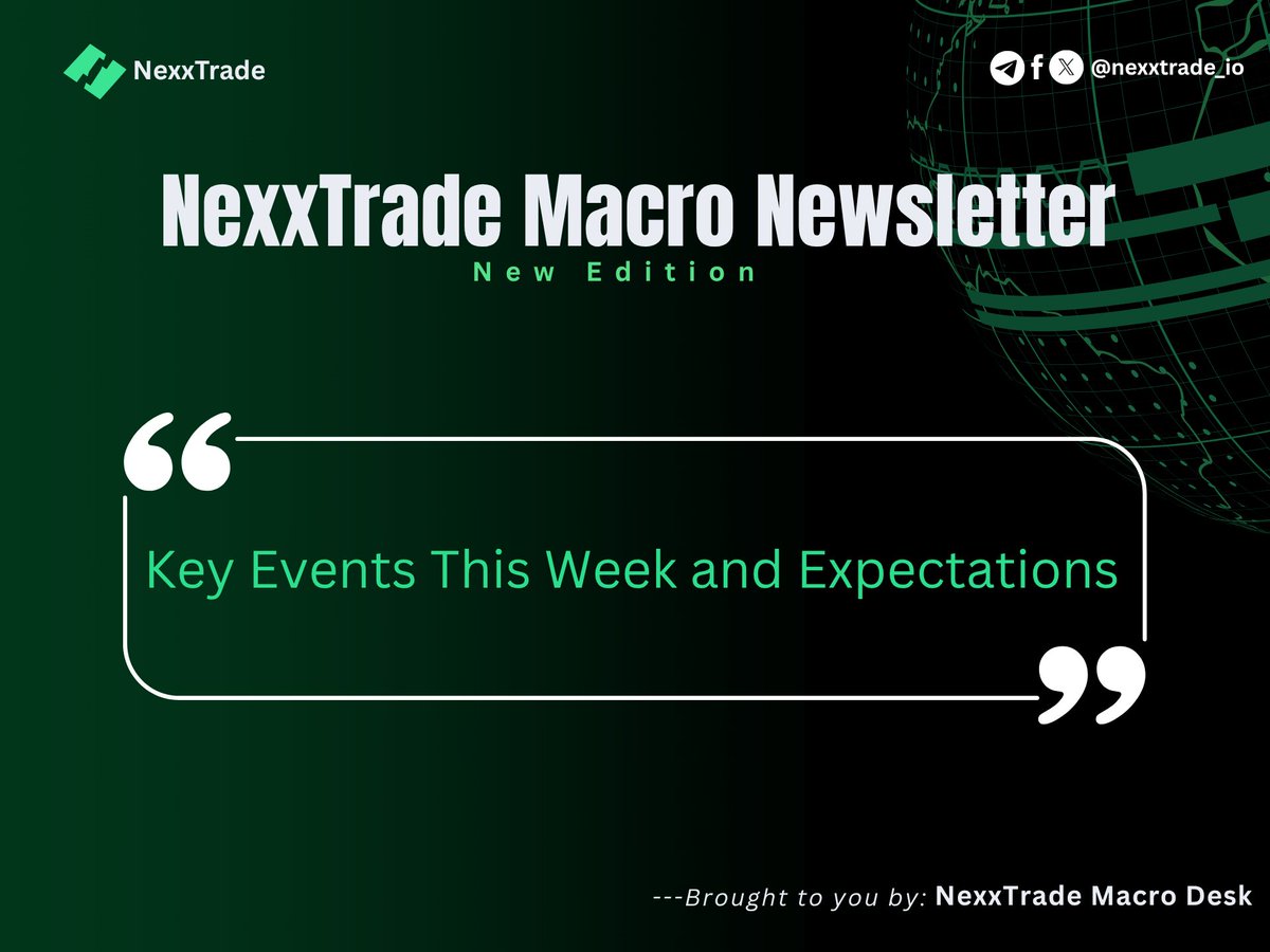 📊 Key Events This Week and Expectations.
—brought to you by <a href="/NexxTrade_io/">NexxTrade</a> Macro Desk

Make sure you read to the end for a better trading week.

1. Fed Interest Rate Decision - Wednesday

2. Fed Chair Powell Press Conference - Wednesday

3. Microsoft, Alphabet, Meta Earnings -